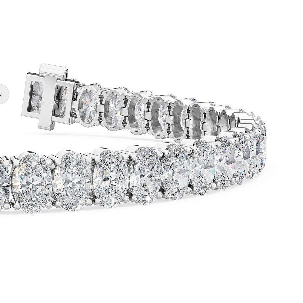 Oval-Cut Diamond Tennis Bracelet Collection
