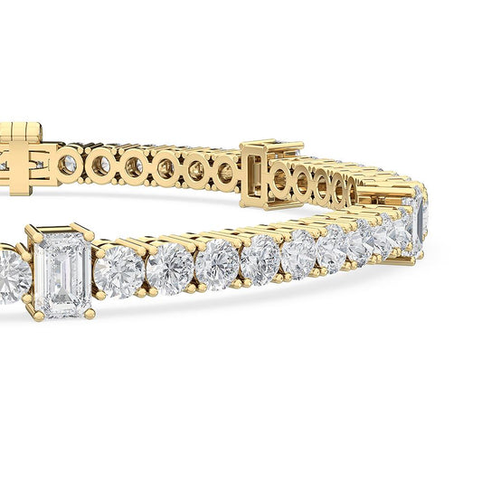 Round and Emerald-Cut Diamond Tennis Bracelet Collection