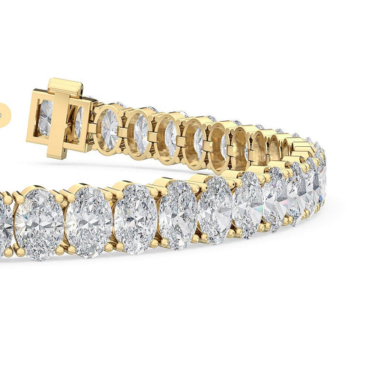 Oval-Cut Diamond Tennis Bracelet Collection