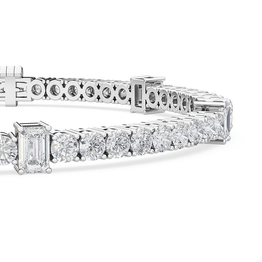 Round and Emerald-Cut Diamond Tennis Bracelet Collection