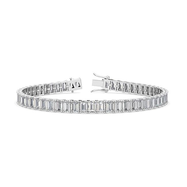 Emerald-Cut Diamond Tennis Bracelet Collection
