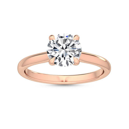 Classic Prong-Set Solitaire Diamond Ring